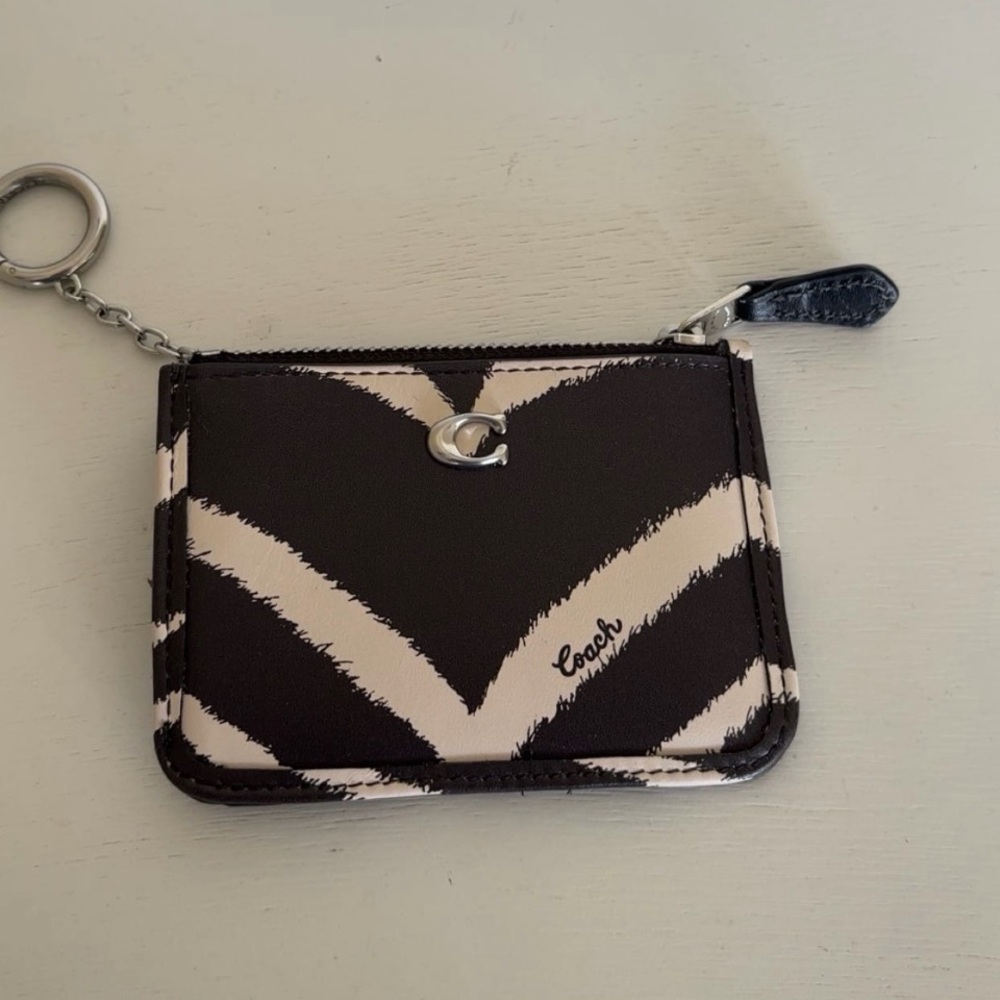 Coach Zebra Stripe Card Holder